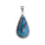 Sterling Silver Aztec Lapis Teardrop Rope Pendant | Charles Albert Jewelry