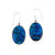 Sterling Silver Blue Abalone Drop Earrings - Front View | Charles Albert Jewelry