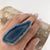 Sterling Silver Blue Agate Slice Adjustable Ring - Style #6 | Charles Albert Jewelry