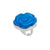 Sterling Silver Blue Rose Fiber Optic Adjustable Ring | Charles Albert Jewelry