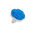 Sterling Silver Blue Rose Fiber Optic Adjustable Ring | Charles Albert Jewelry