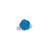 Sterling Silver Blue Rose Fiber Optic Petite Adjustable Ring | Charles Albert Jewelry