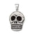 Sterling Silver Ceramic Skull Pendant | Charles Albert Jewelry