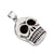 Sterling Silver Ceramic Skull Pendant | Charles Albert Jewelry