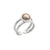 Sterling Silver Champagne Pearl Adjustable Cuff Ring | Charles Albert Jewelry