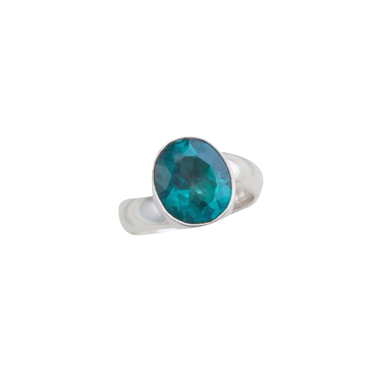 Sterling Silver Chrome Dioptase Adjustable Ring | Charles Albert Jewelry