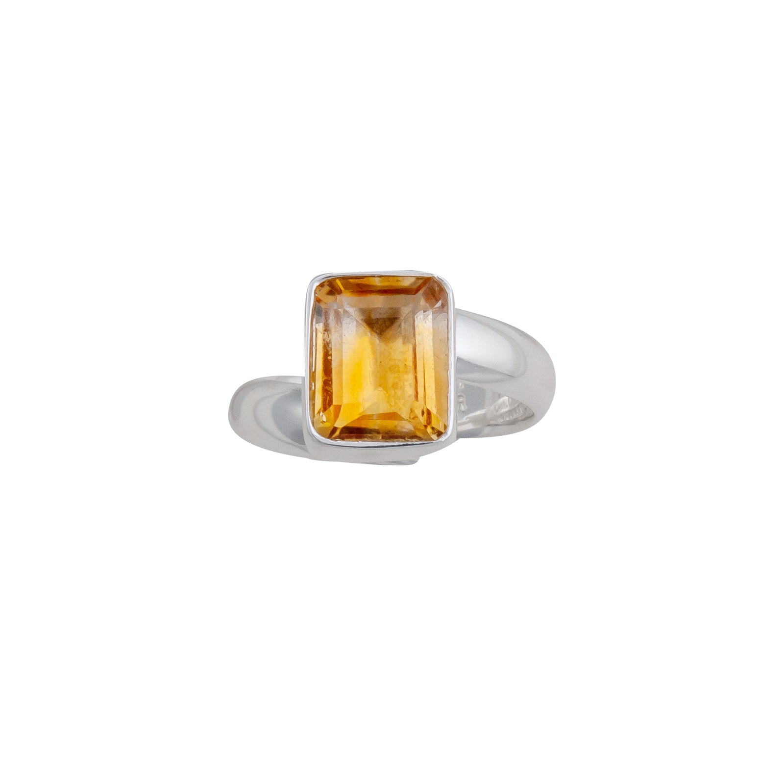 Sterling Silver Citrine Adjustable Ring | Charles Albert Jewelry