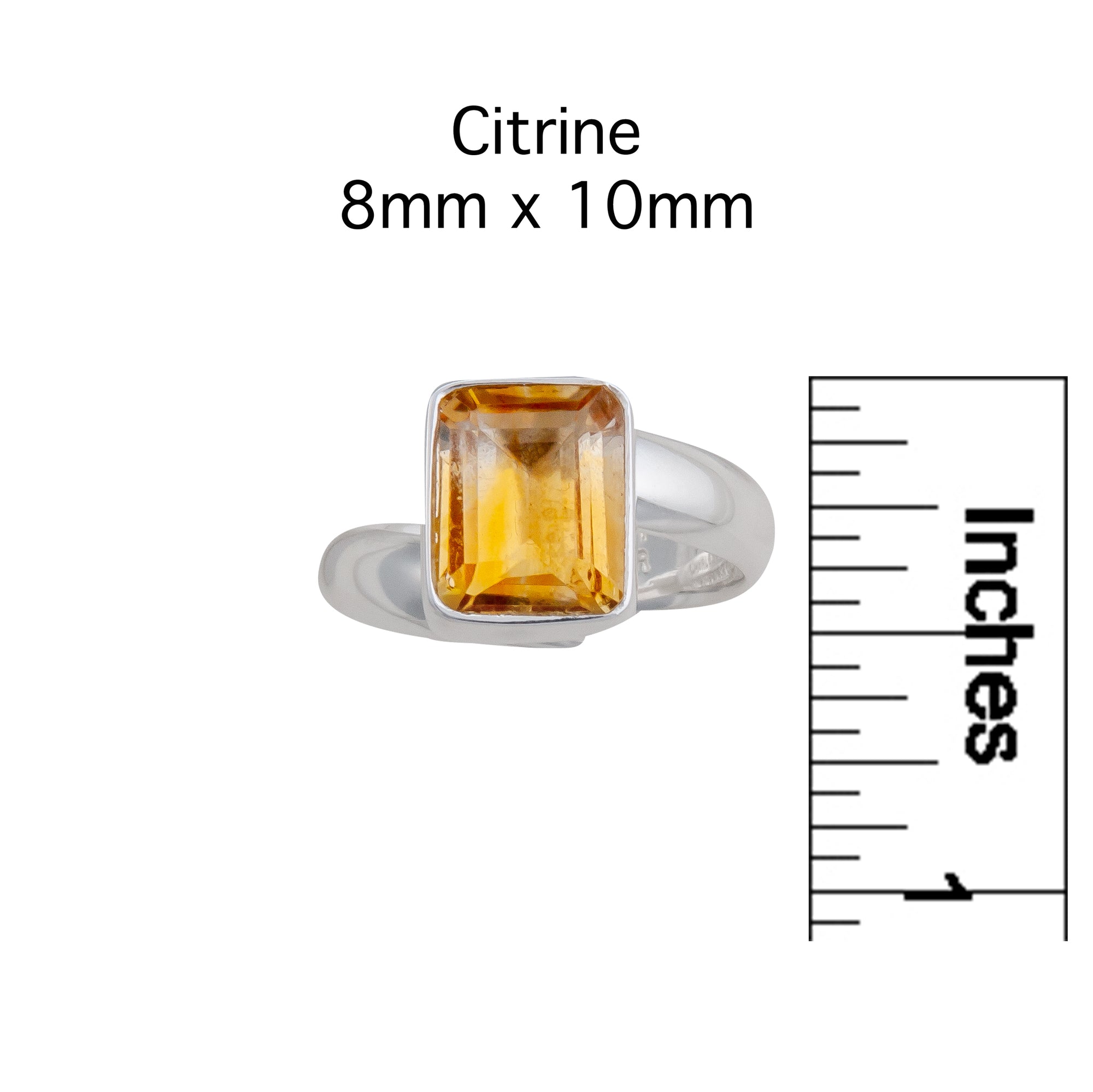 Sterling Silver Citrine Adjustable Ring | Charles Albert Jewelry