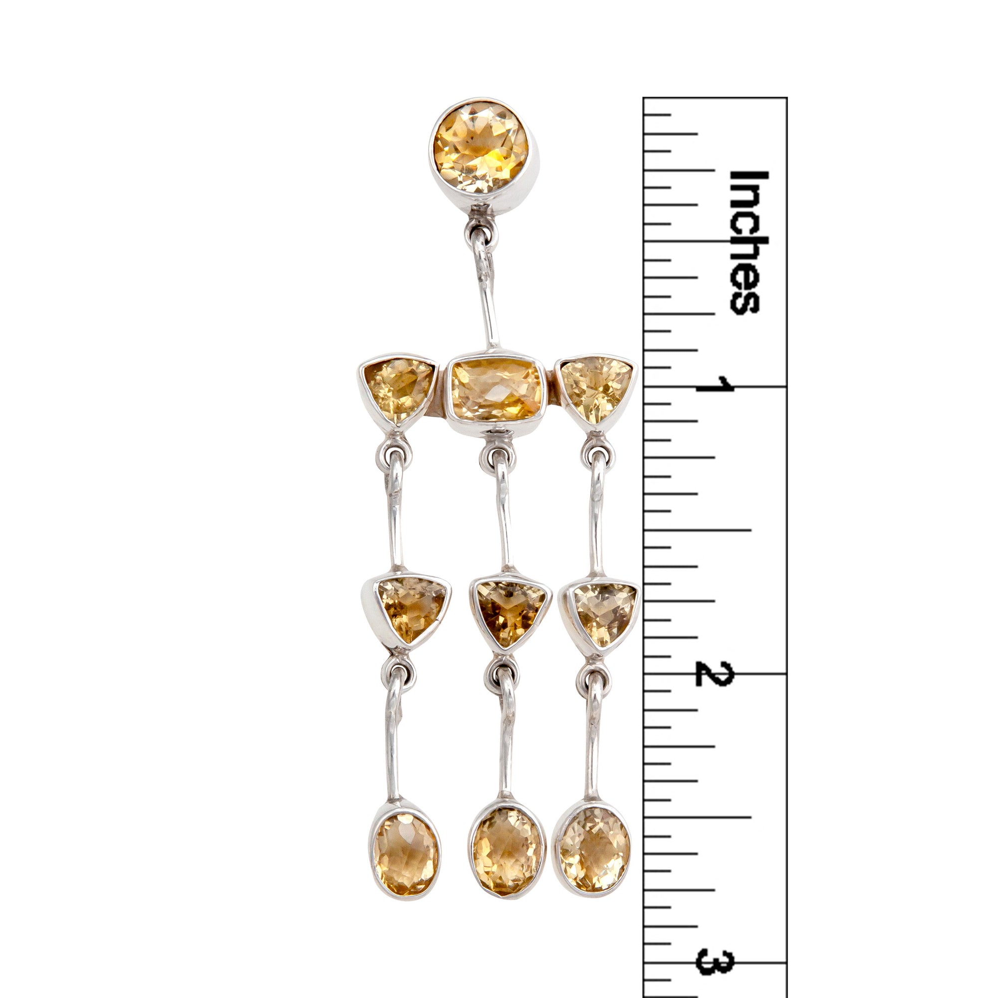 Sterling Silver Citrine Luster Post Earrings | Charles Albert Jewelry