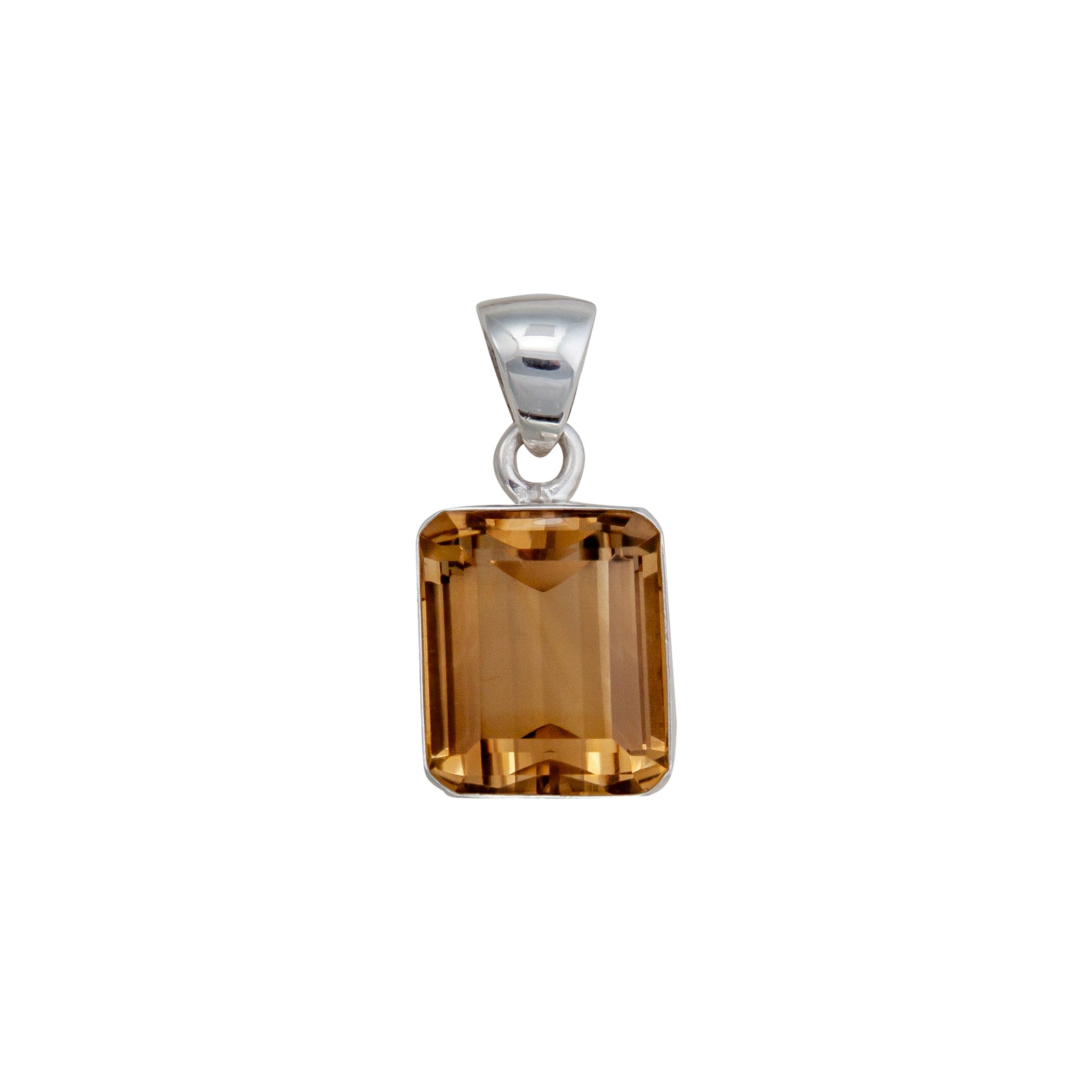 Sterling Silver Citrine Pendant | Charles Albert Jewelry