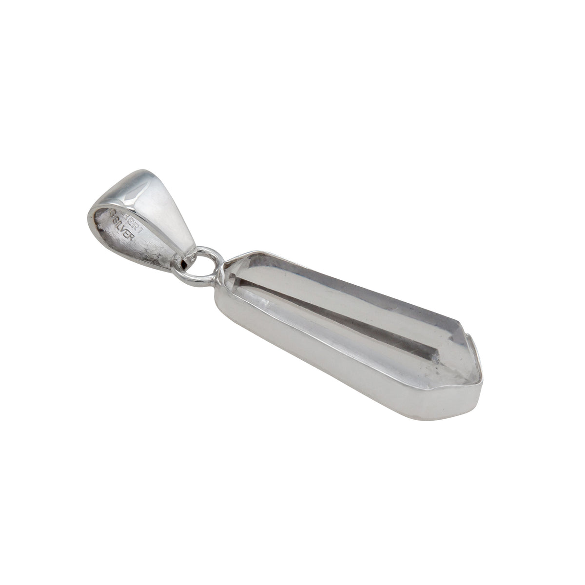 Sterling Silver Clear Quartz Point Pendant | Charles Albert Jewelry