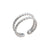 Sterling Silver Double Twisted Adjustable Cuff Ring | Charles Albert Jewelry