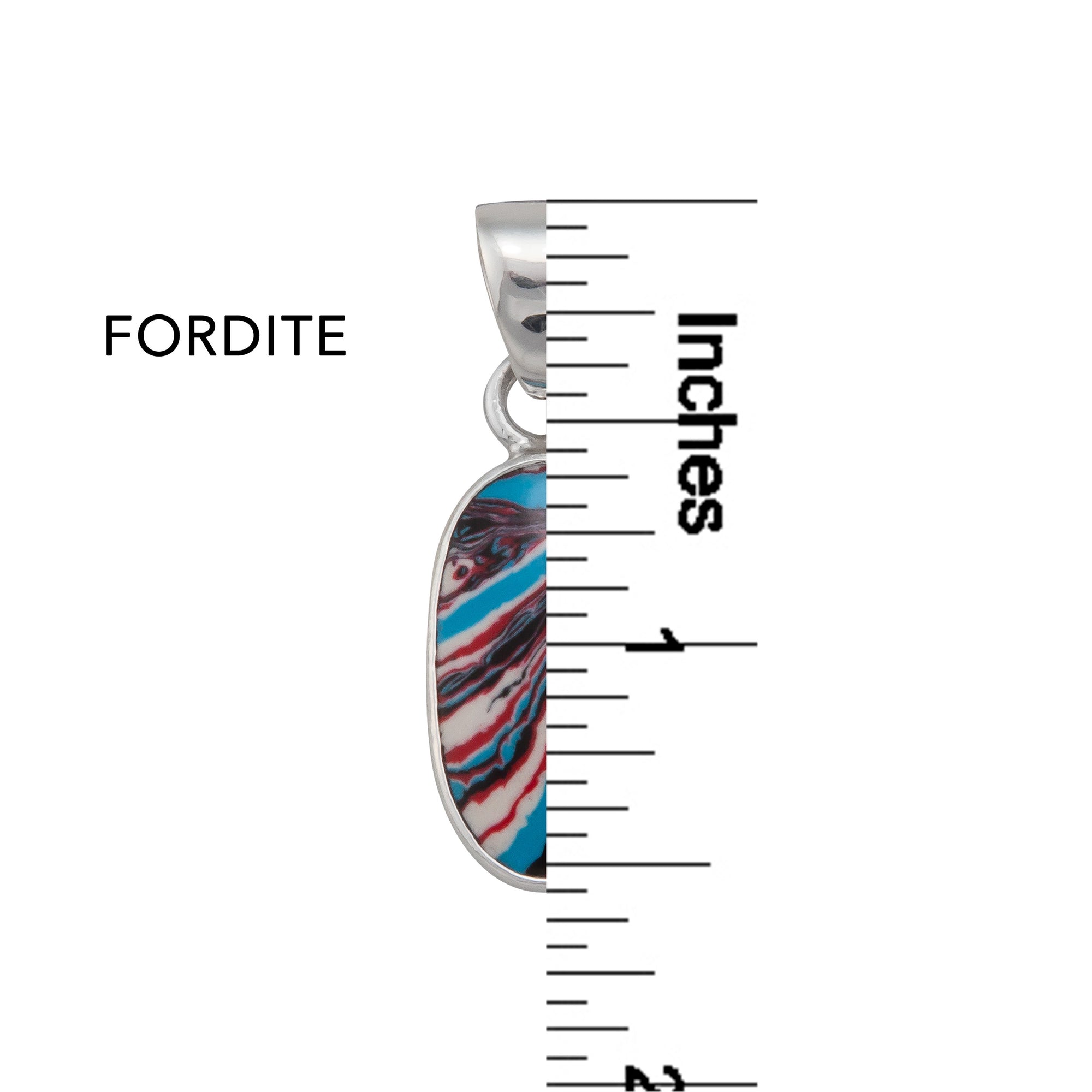 Sterling Silver Fordite Pendant | Charles Albert Jewelry