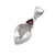 Sterling Silver Garnet and Quartz Double Pendant | Charles Albert Jewelry