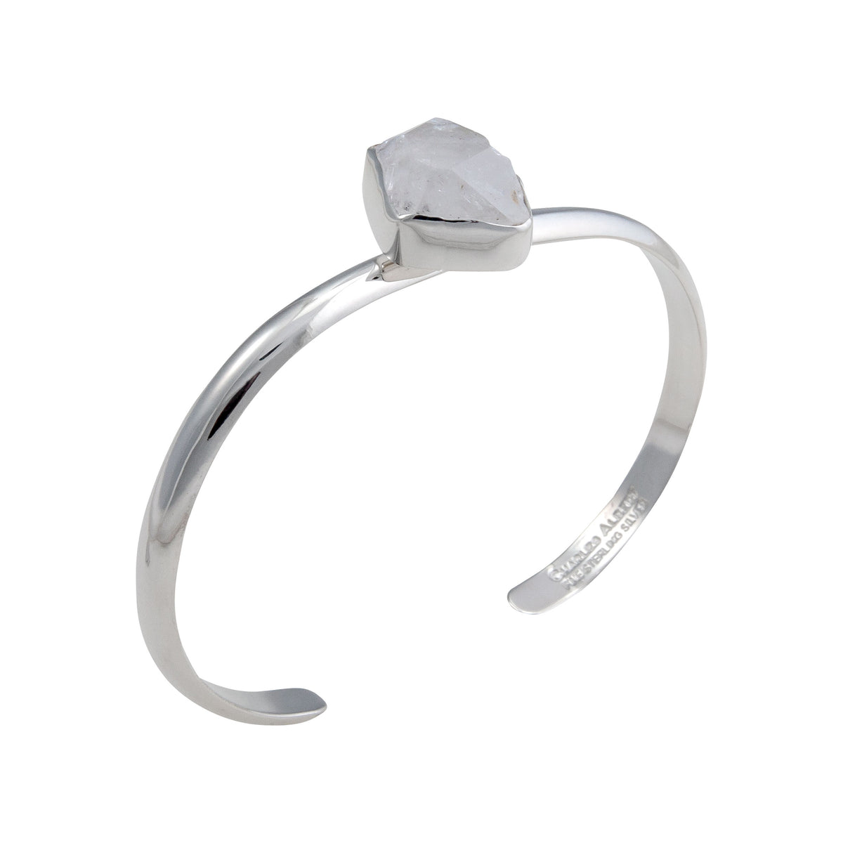 Sterling Silver Herkimer Diamond Mini Cuff | Charles Albert Jewelry