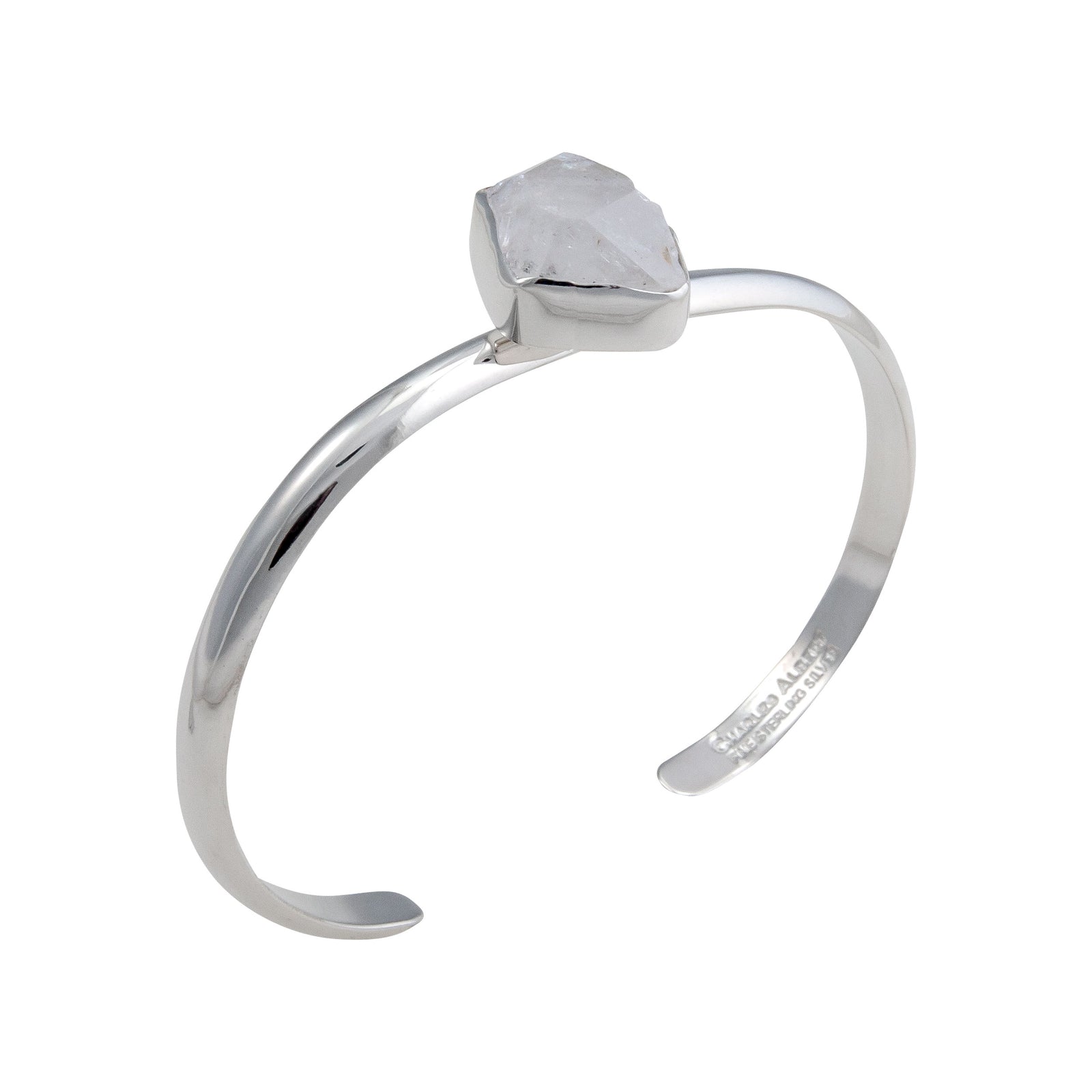 Sterling Silver Herkimer Diamond Mini Cuff | Charles Albert Jewelry