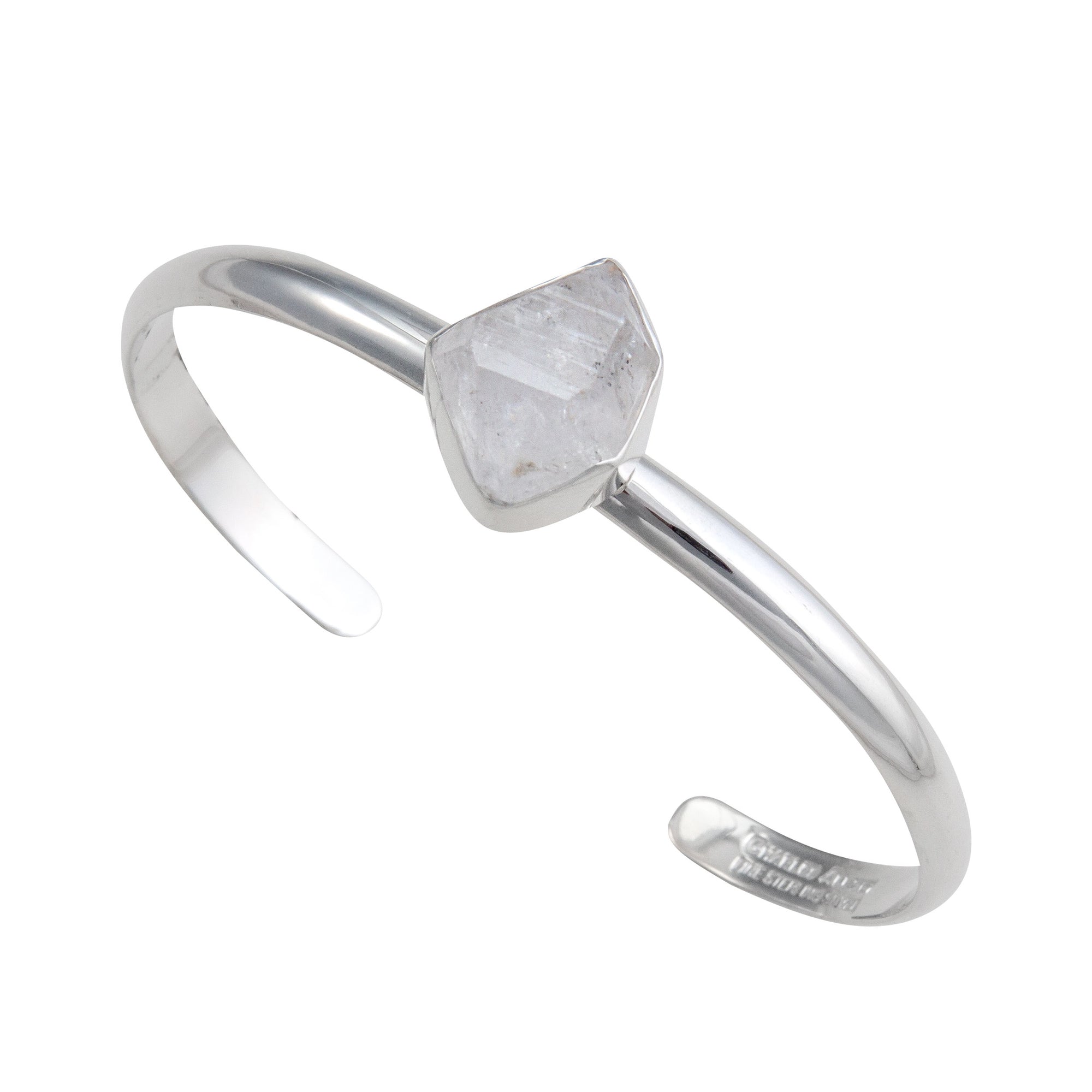 Sterling Silver Herkimer Diamond Mini Cuff | Charles Albert Jewelry