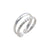 Sterling Silver High Polished and Twisted Adjustable Cuff Ring | Charles Albert Jewelry