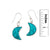 Sterling Silver Howlite Moon Drop Earrings | Charles Albert Jewelry