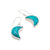 Sterling Silver Howlite Moon Drop Earrings | Charles Albert Jewelry