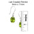 Sterling Silver Lab Created Peridot Drop Earrings | Charles Albert Jewelry