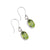 Sterling Silver Lab Created Peridot Drop Earrings | Charles Albert Jewelry