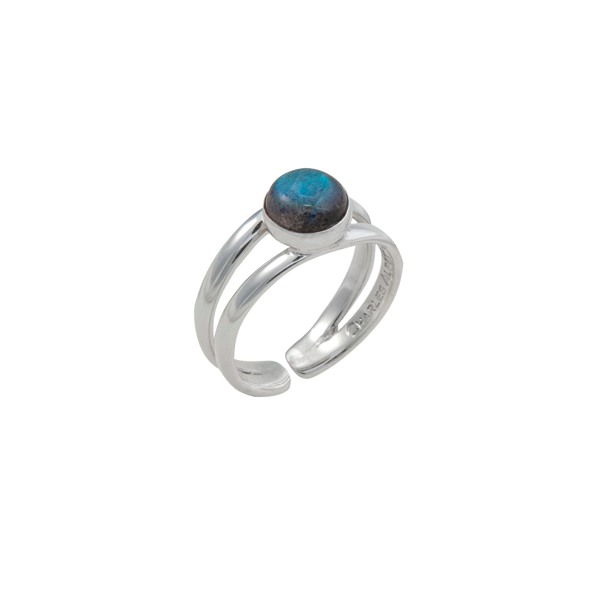 Sterling Silver Labradorite Cuff Ring | Charles Albert Jewelry