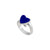 Sterling Silver Lapis Lazuli Heart Adjustable Ring | Charles Albert Jewelry