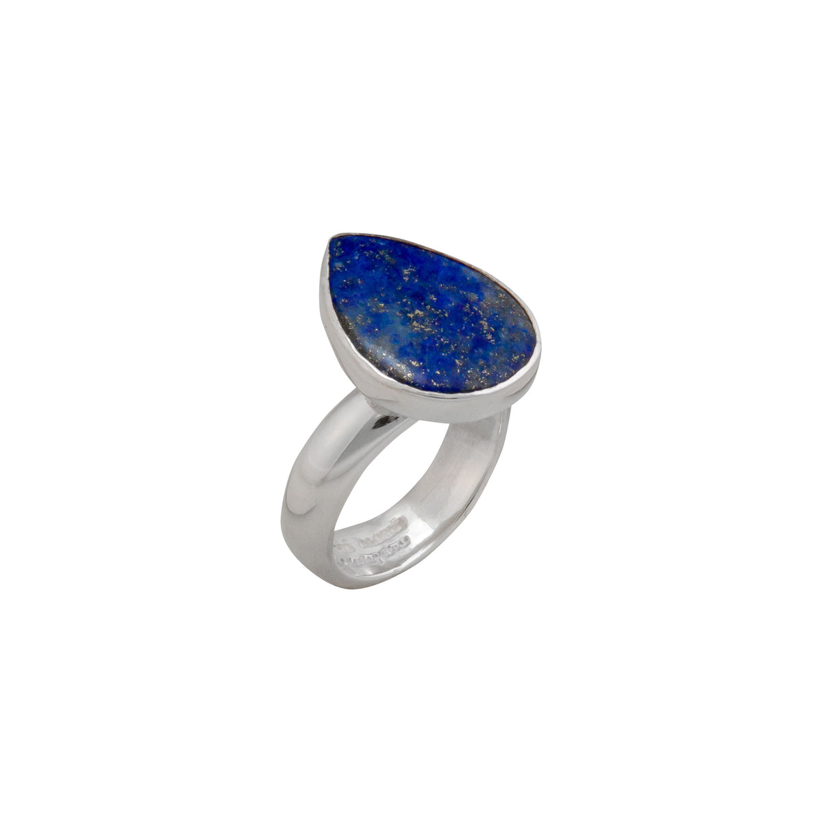 Sterling Silver Lapis Lazuli Teardrop Adjustable Ring | Charles Albert Jewelry