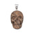 Sterling Silver Picture Jasper Skull Pendant  | Charles Albert Jewelry