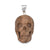 Sterling Silver Picture Jasper Skull Pendant  | Charles Albert Jewelry