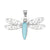 Sterling Silver Luminite Dragonfly Pendant | Charles Albert Jewelry