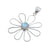 Sterling Silver Luminite Flower Pendant | Charles Albert Jewelry