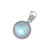 Sterling Silver Luminite Round Pendant | Charles Albert Jewelry