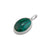 Sterling Silver Malachite Charm Pendant | Charles Albert Jewelry