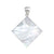 Sterling Silver Mother of Pearl Diamond Pendant | Charles Albert Jewelry