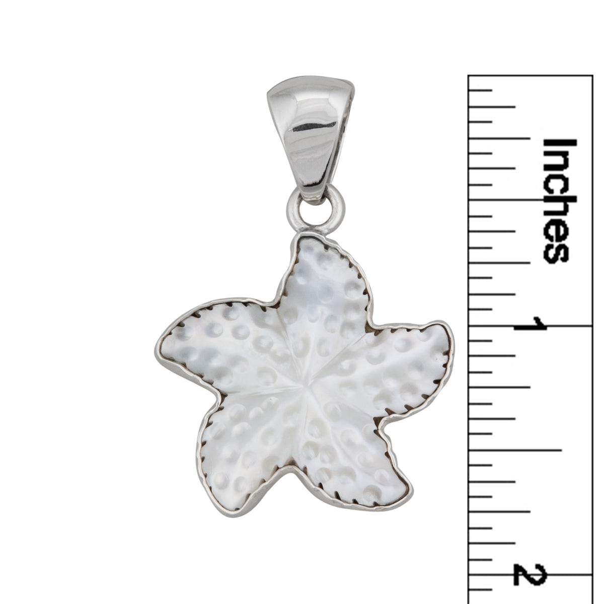 Sterling Silver Mother of Pearl Starfish Pendant | Charles Albert Jewelry