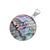 Sterling Silver Natural Abalone Round Pendant | Charles Albert Jewelry