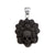 Sterling Silver Obsidian Skull with Headdress Pendant | Charles Albert Jewelry