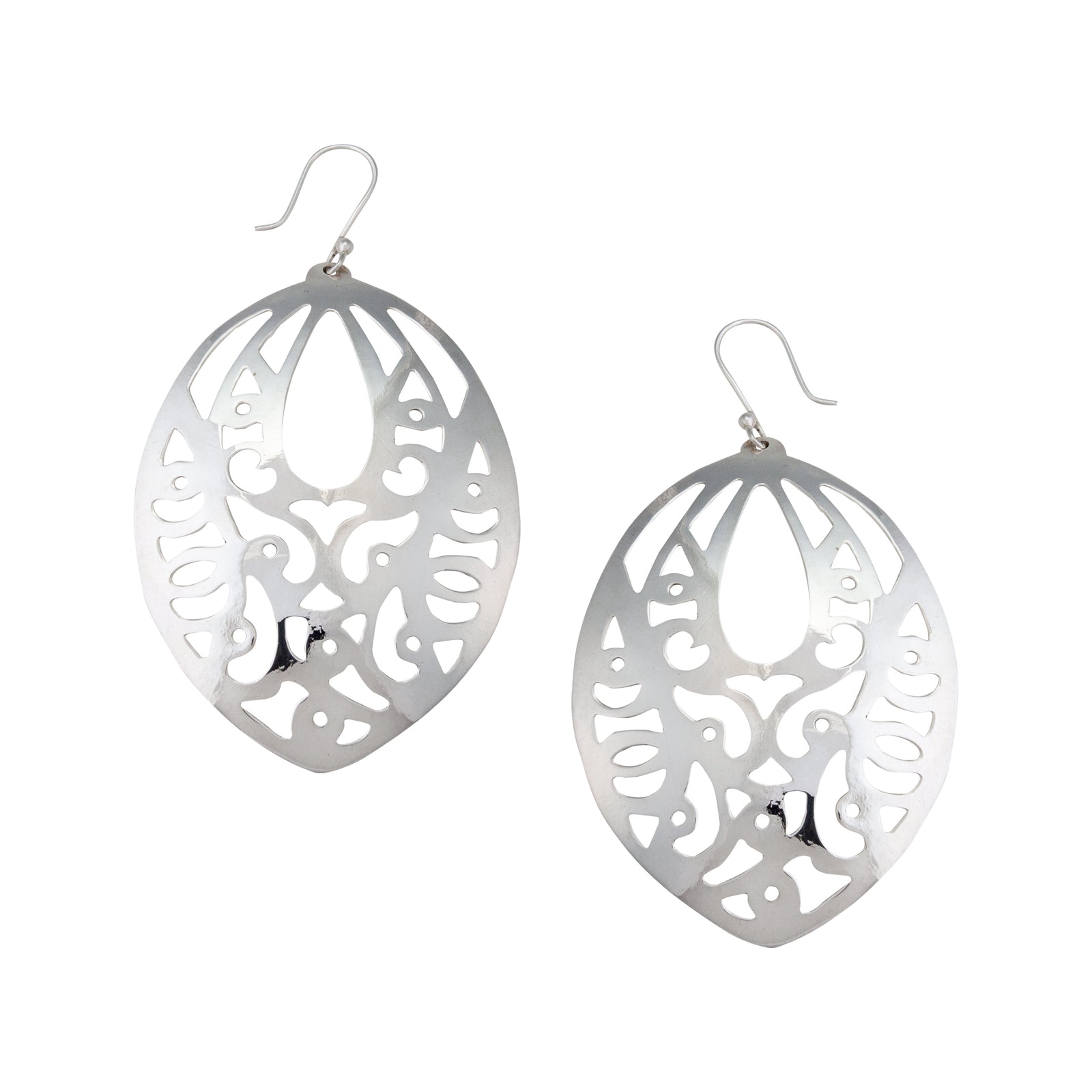 Sterling Silver Patterned Earrings | Charles Albert Jewelry