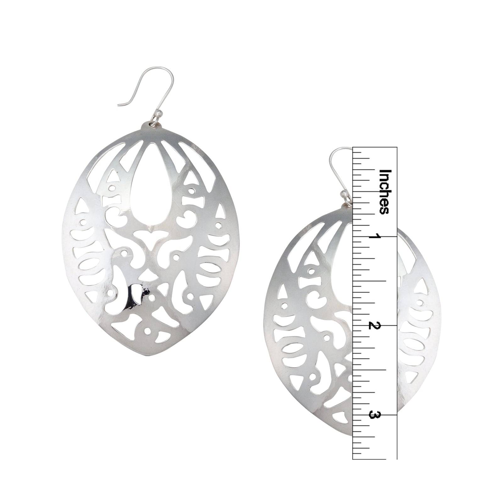 Sterling Silver Patterned Earrings | Charles Albert Jewelry