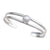 Sterling Silver Pearl Double Band Cuff | Charles Albert Jewelry