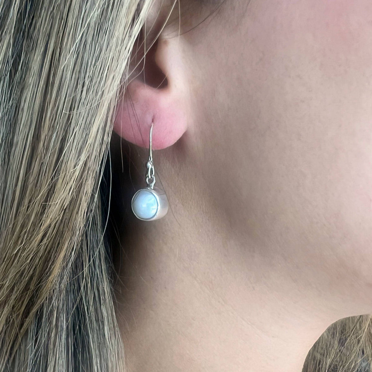 Sterling Silver Pearl Drop Earrings | Charles Albert Jewelry