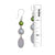 Sterling Silver Pearl and White Druse Drop Earrings | Charles Albert Jewelry