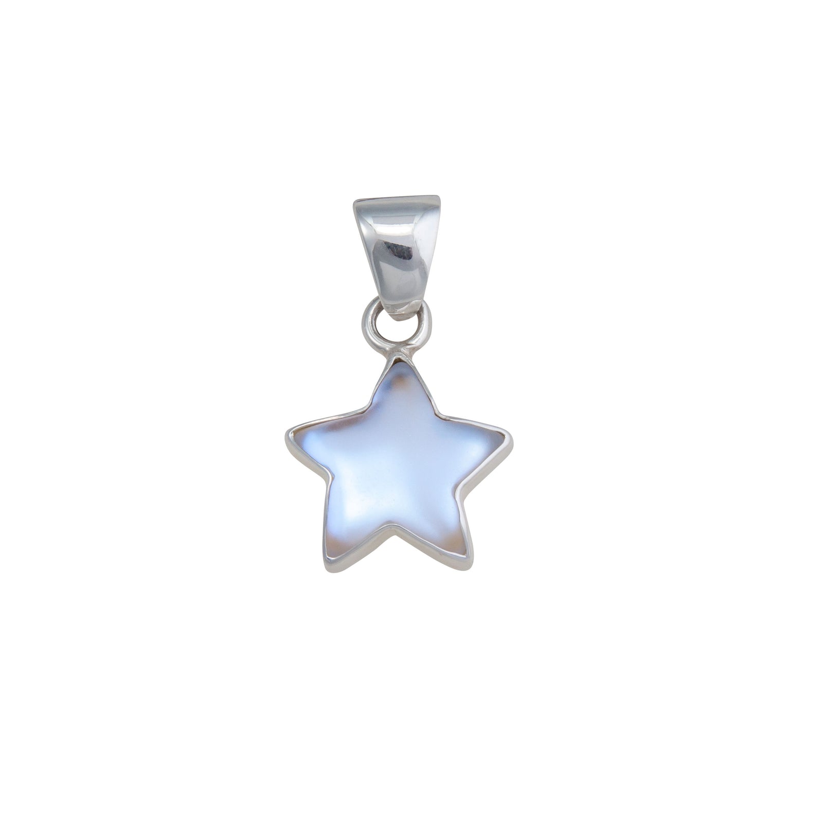 Sterling Silver Petite Luminite Star Pendant | Charles Albert Jewelry