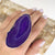 Sterling Silver Purple Agate Slice Adjustable Ring - Style #7 | Charles Albert Jewelry