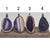 Sterling Silver Purple Agate Slice Adjustable Rings - Styles 1 to 4 | Charles Albert Jewelry