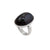 Sterling Silver Rainbow Obsidian Adjustable Ring | Charles Albert Jewelry