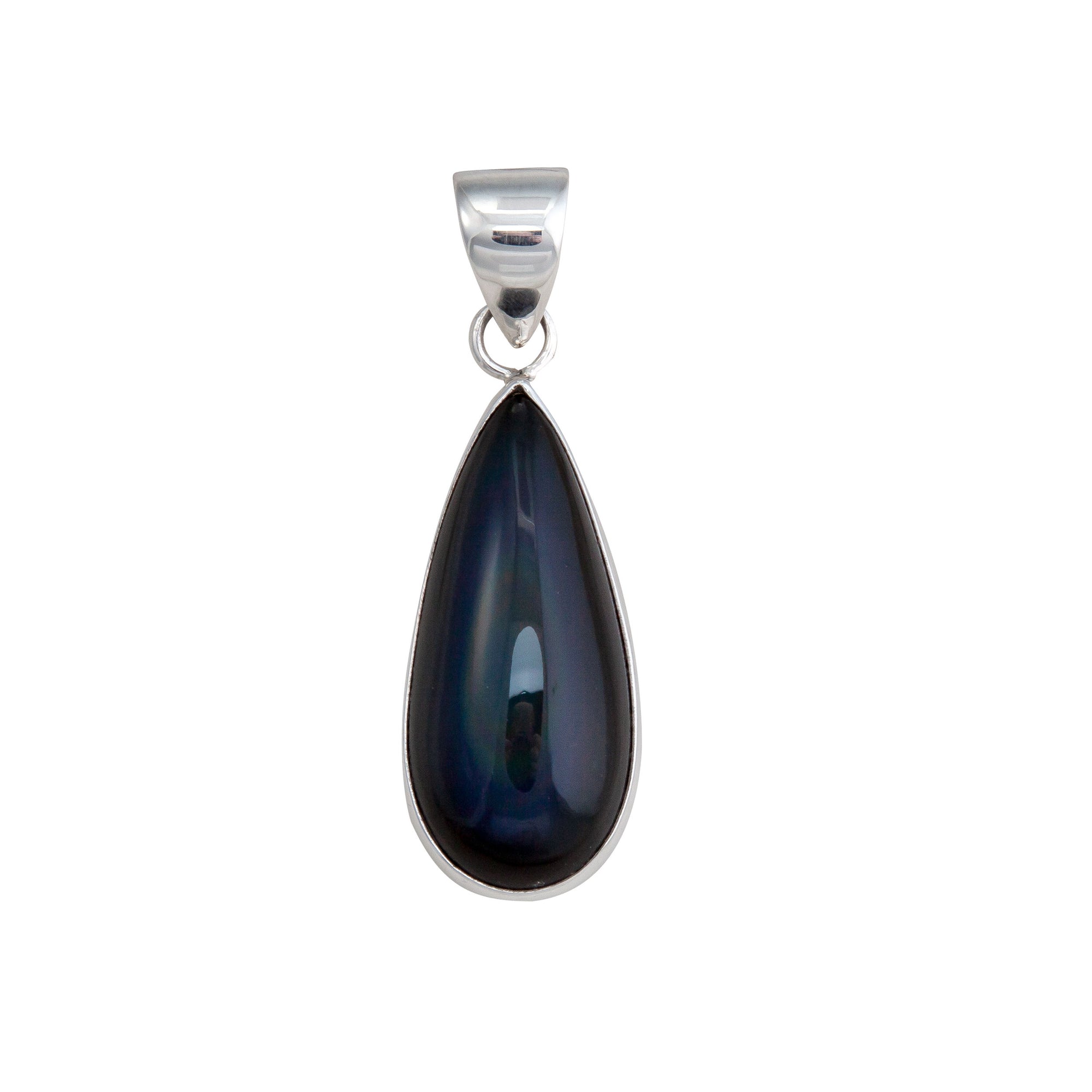 Sterling Silver Rainbow Obsidian Pendant | Charles Albert Jewelry