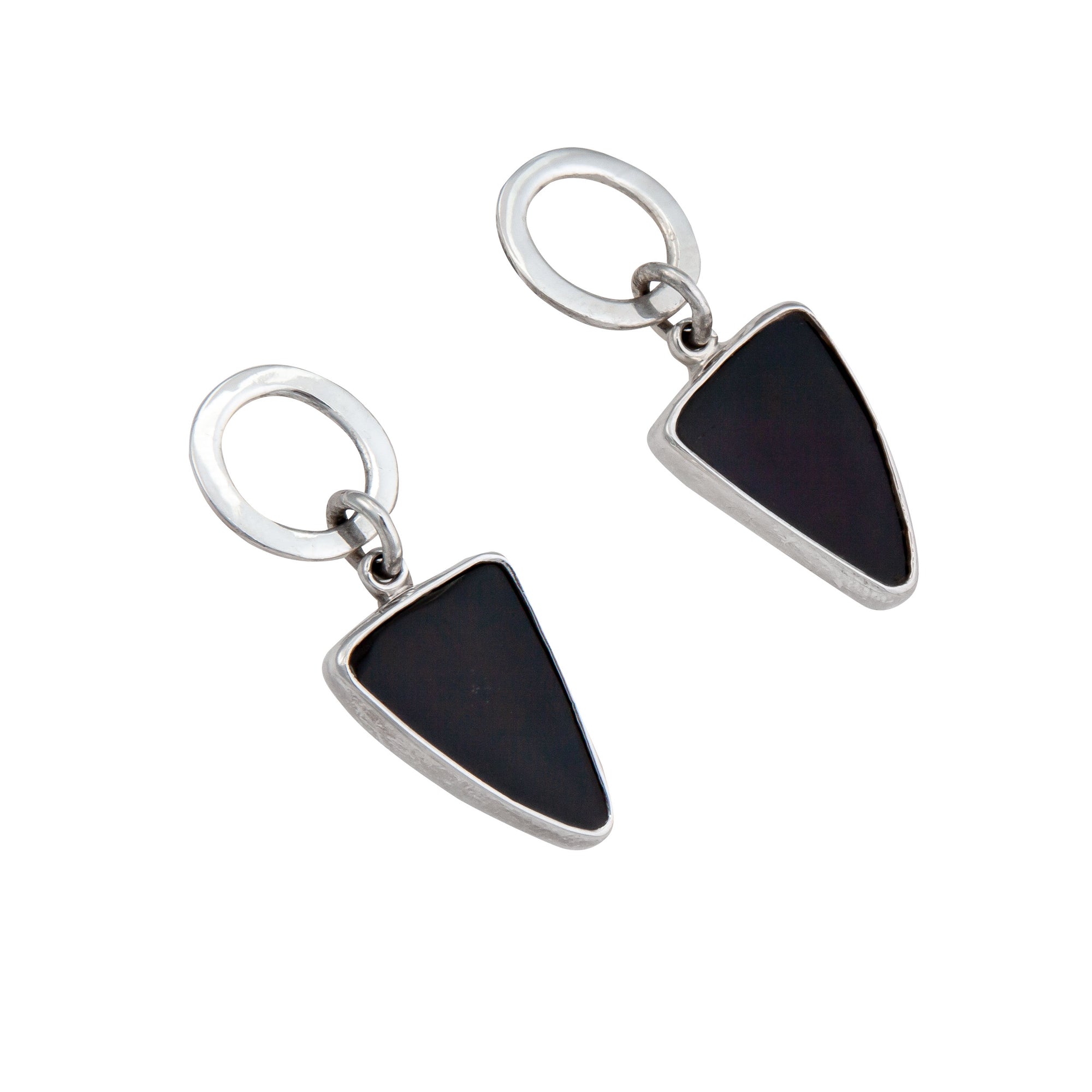 Sterling Silver Rainbow Obsidian Round Post Earrings | Charles Albert Jewelry